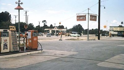 1954 - Atlantic gas station in the northeast corner of LeJeune Road and South Dixie Highway (US 1)