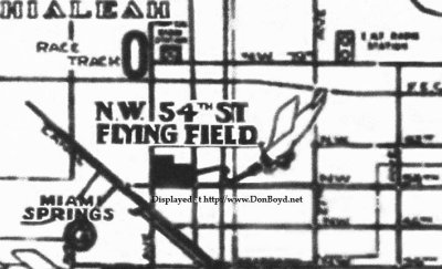 1930s - Hialeah Airport (aka 54th Street Flying Field) on Hialeah Drive, Hialeah, Florida