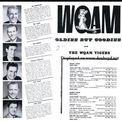 Mid 1960's - WQAM Oldies but Goodies record album back cover