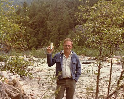 June 1982 - Don Boyd on camping trip near Truckee, California