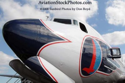 2008 - the Historical Flight Foundations restored Eastern Air Lines DC-7B N836D Open House stock photo #SDC10049