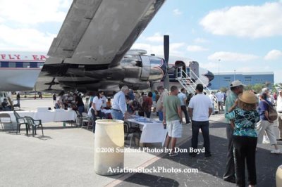 2008 - the Historical Flight Foundation's restored Eastern Air Lines DC-7B N836D Open House stock photo #10026