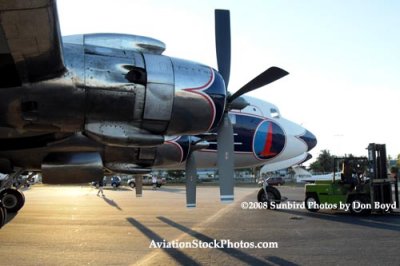 2008 - the Historical Flight Foundation's restored Eastern Air Lines DC-7B N836D Open House stock photo #10058
