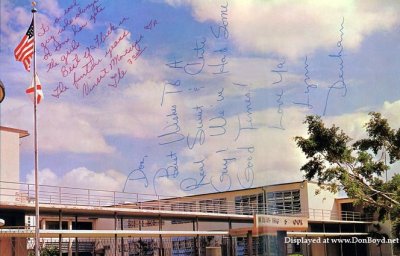 1965 - the front of Hialeah High School with the upper walkway still in use