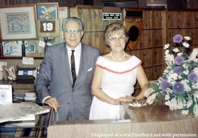 Early 1960's - Joe and Lucy Amanzio, owners of the Sorrento Restaurant on SW 8th Street in Miami