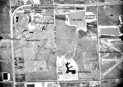 1963 - aerial view of SENGRA's Miami Lakes development in NW Dade County (comments below)
