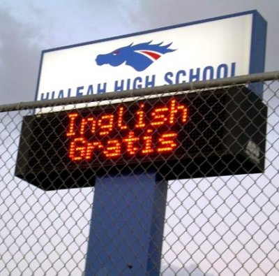 2009 - Only in Hialeah - Hialeah High School spelling error