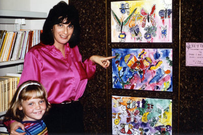 1984 - Karen with her teacher Barbara Frye from Miami Lakes Elementary School