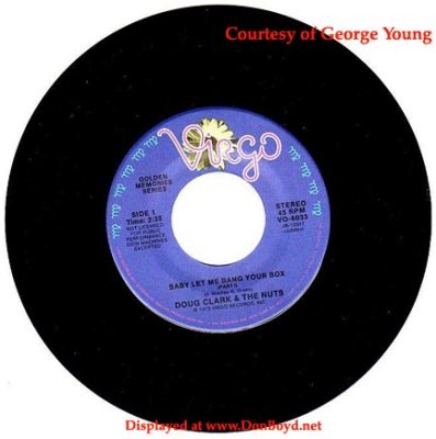 1950's - George Young's rare record Baby Let Me Bang Your Box by Doug Clark & The Nuts