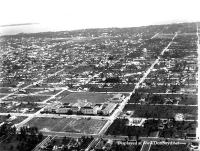 1936 - aerial view of Miami and Miami Senior High School