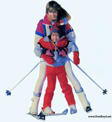 1986 - Brenda and Justin in a Copper Mountain Resort advertising brochure