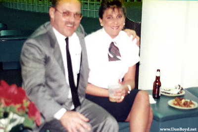 1988 - Don Boyd with one of his favorite airline representatives from Challenge Air International