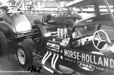1962 - Morse-Holland Ford sponsored race car at Palmetto Speedway, Medley