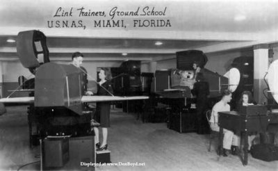 1944 - Link Trainers in the Ground School at Naval Air Station Miami 