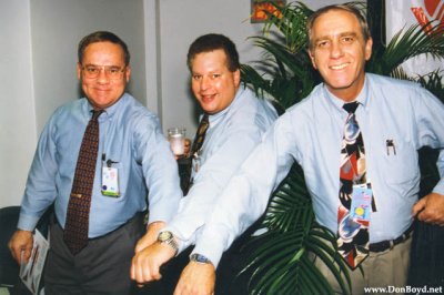 Mid 1990's - Don Boyd, Lonny Craven and Tom Werner from the Airline Management Council, all in the same color shirts