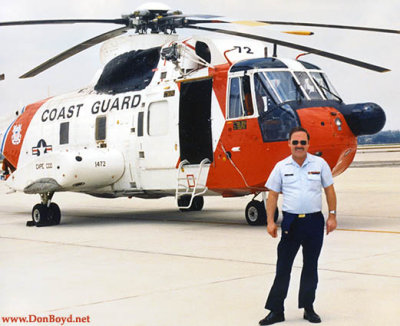 1986 to 1988 - YNC Don Boyd and Coast Guard HH-3F #1472 at USCG Air Station Miami