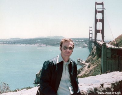 1973 - Don Boyd at the Golden Gate bridge