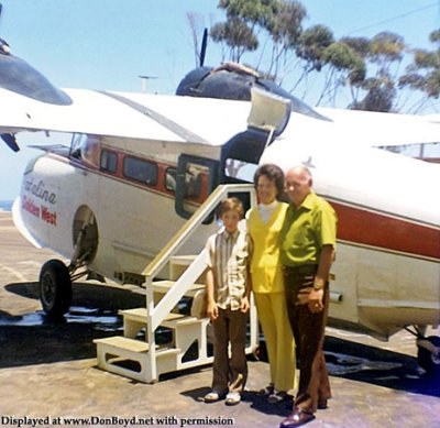 1972 or 1973 - Richard Silagi with his mom and dad and Golden West Grumman Goose