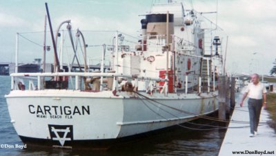 Early 1970's - John M. Boyd checking out former Coast Guard Cutter Cartigan WSC-132 at Watson Island