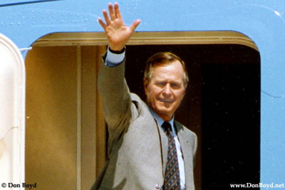 Early 1990's - closeup of President George H. W. Bush