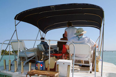 Lanny Paulk, Ron Urban, Terry Bocskey and Ray Kyse on Rons boat