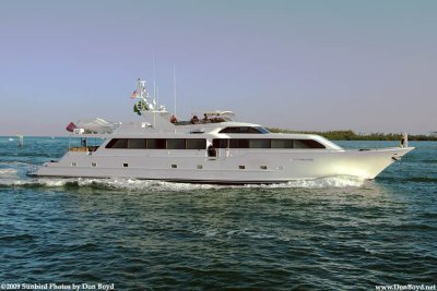 Ron Urban's future yacht passing us south of Government Cut