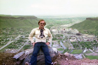 1975 - Don Boyd above the Coors Brewery in Golden, Colorado