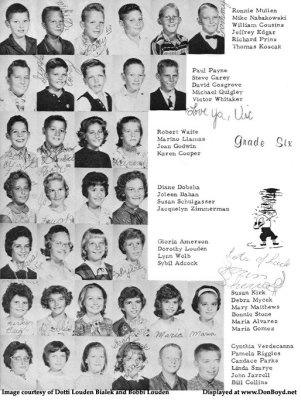 1963 - 6th grade class at Dr. John G. DuPuis Elementary School, page 1