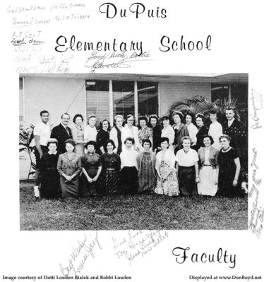 1963 - the Faculty of Dr. John G. DuPuis Elementary
