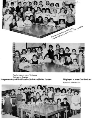 1963 - DuPuis Elementary Junior American Citizens Class Officers and Spanish Assistants