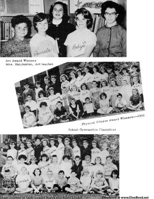 1963 - DuPuis Elementary Art Award Winners, Physical Fitness Award Winners and Gymnastics Champions