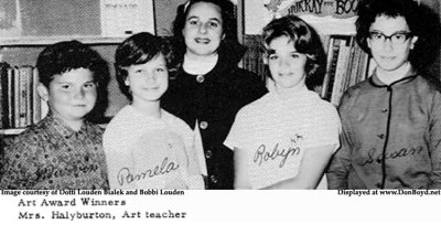 1963 - DuPuis Elementary's Art Award Winners
