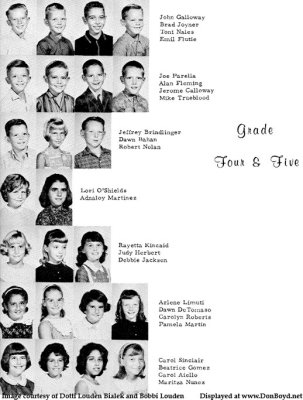 1963 - 5th and 4th grade class at Dr. John G. DuPuis Elementary School