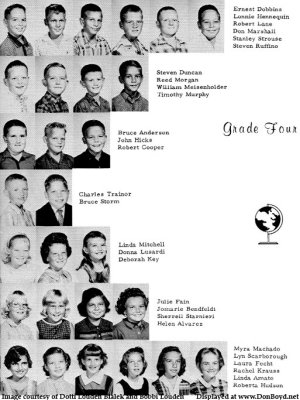 1963 - 4th grade class at Dr. John G. DuPuis Elementary School, page 2