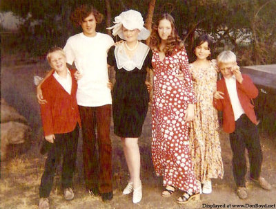 1970 - Iris Maxwell and her children Karl Brook, Mike Martin, Terri Martin, Benita Tobin and Chris Brook