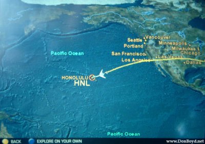 Our flight path on the PTV onboard Northwest Airlines flight 803 B747-451 N670US