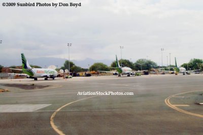 The Aloha Air Cargo ramp at Honolulu International Airport