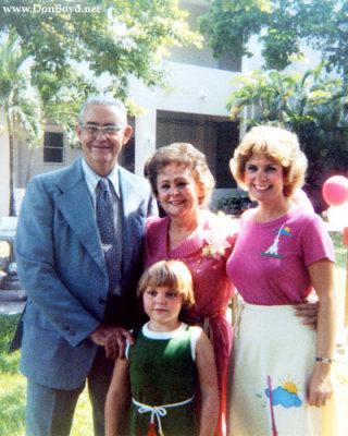 1983 - Jim and Esther Criswell, grand-daughter Karen Dawn and my wife Karen C. Boyd