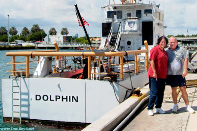 September 2009 - Cari Henriquez and Don Boyd next to the USCGC DOLPHIN
