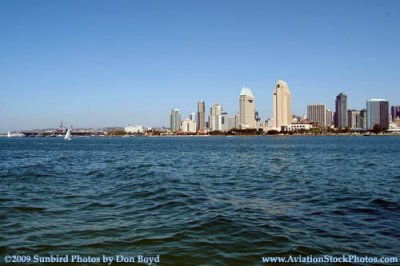 The San Diego skyline from Coronado Island landscape stock photo #3015