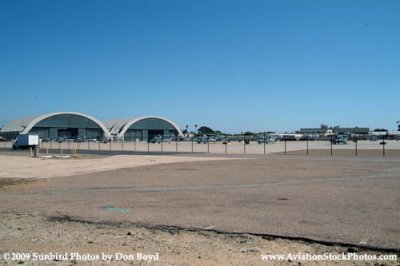 Helicopters and hangars at U. S. Naval Air Station North Island military stock photo #3023