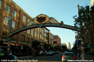 Entrance to the Gaslamp District south of downtown San Diego stock photo #3007