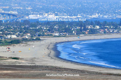 2009 (end of) - the beach on the south end of NAS North Island and Coronado Island landscape stock photo #4767