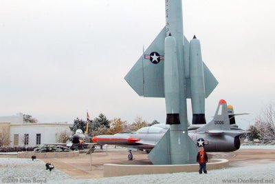 October 2009 - Kyler with a USAF Boeing F-99/IM-69/IM-99/CIM-10 Bomarc ground to air missile