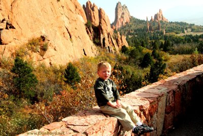 October 2009 - Kyler at the Garden of the Gods, Colorado Springs