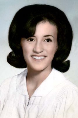 1965 - Elizabeth Liz Jones graduation photo from Hialeah High School