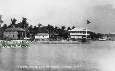 1920 - Biscayne Bay Yacht Club at Cocoanut Grove