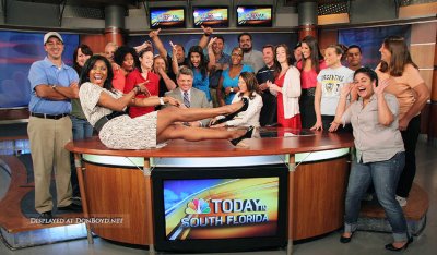 2010 - Bob Mayer's final day after 40 years of broadcasting at WTVJ in South Florida
