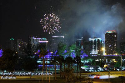 2010 - July 4th fireworks at Bayfront Park, downtown Miami