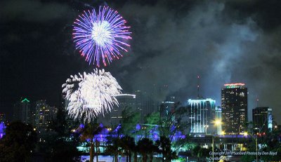 2010 - July 4th fireworks at Bayfront Park, downtown Miami